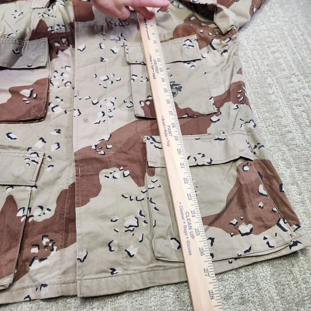 Vintage US Military Desert Camo Jacket Men Medium Short Coat Choclate Chip Marin